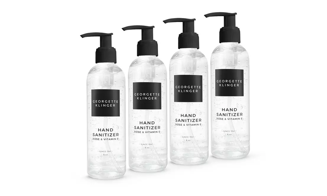 8oz Hand Sanitizer with Rose & Vitamin E (70% Ethyl Alcohol; 1-, 2-, or 4-Pack) - Primary Image