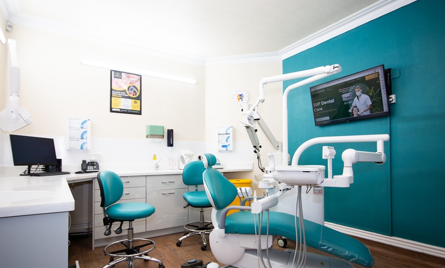 Image 1: Up to 56% Off on Dental Checkup (Cleaning, X-Ray, Exam) at Zuf Dental Care