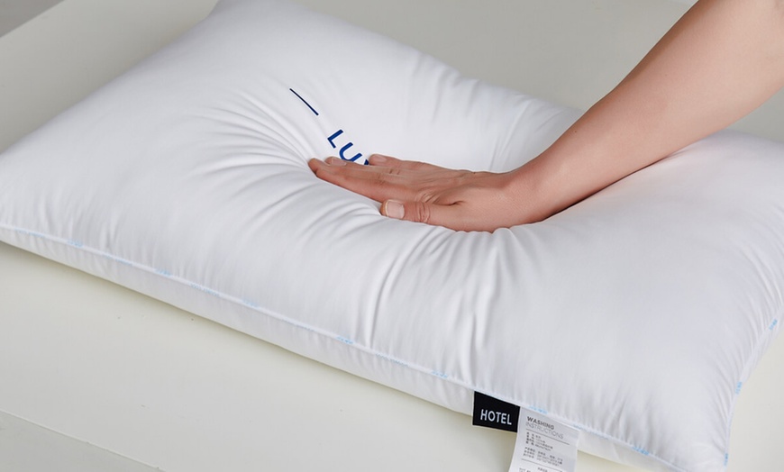 Image 30: Pure Cotton Luxury Hotel Pillow Duo
