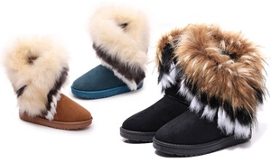  Women's Fashion Snow Warm Boots 