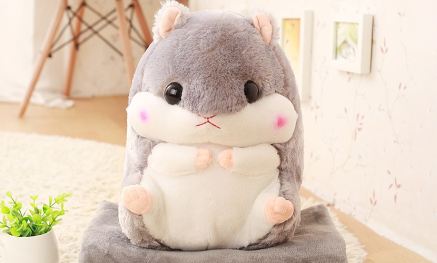 Image 12: Hamster Plush and Blanket Set