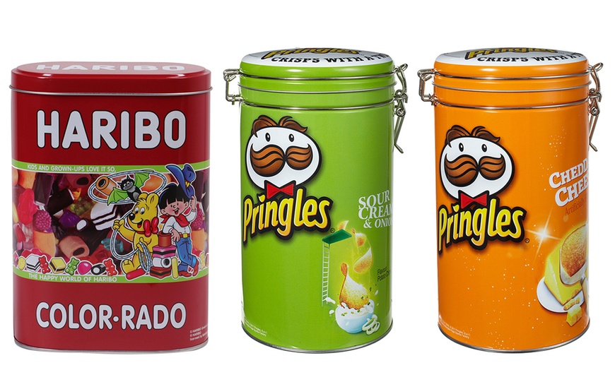 Image 1: Contenitori cibo Haribo e Pringles