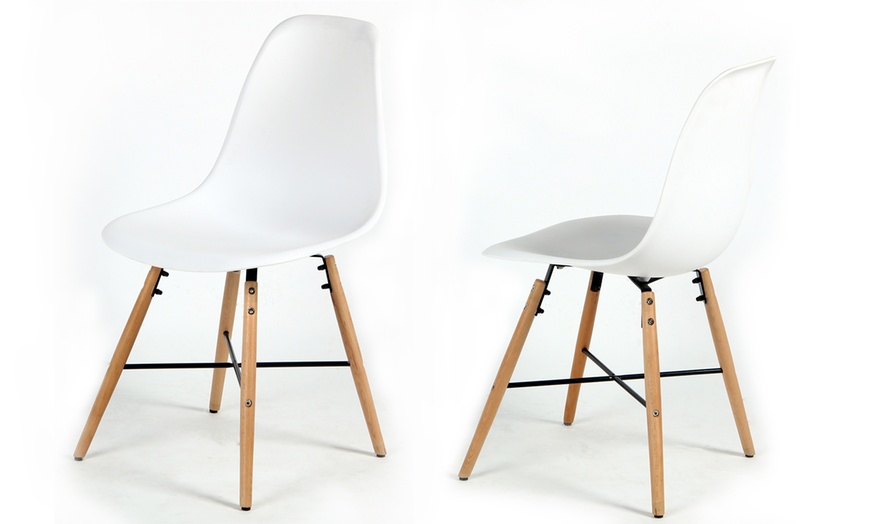 Image 3: Two Skandi Dining Chairs