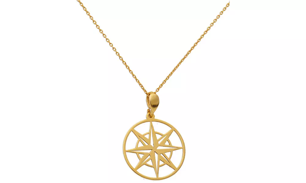 Collier "étoile des vents" en argent .925