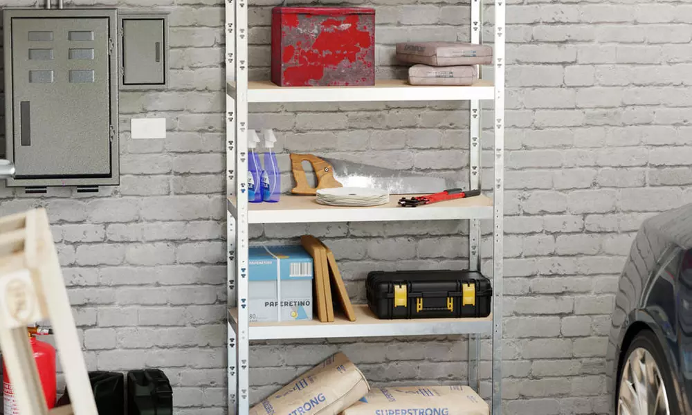 Étagère de rangement polyvalente en métal pour charges lourdes