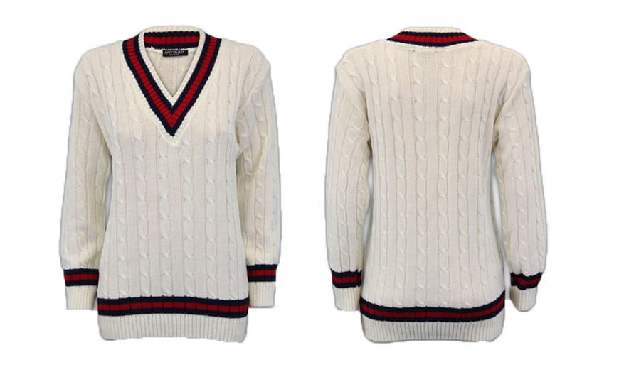 Image 2: Women's Knitted Cricket Jumper