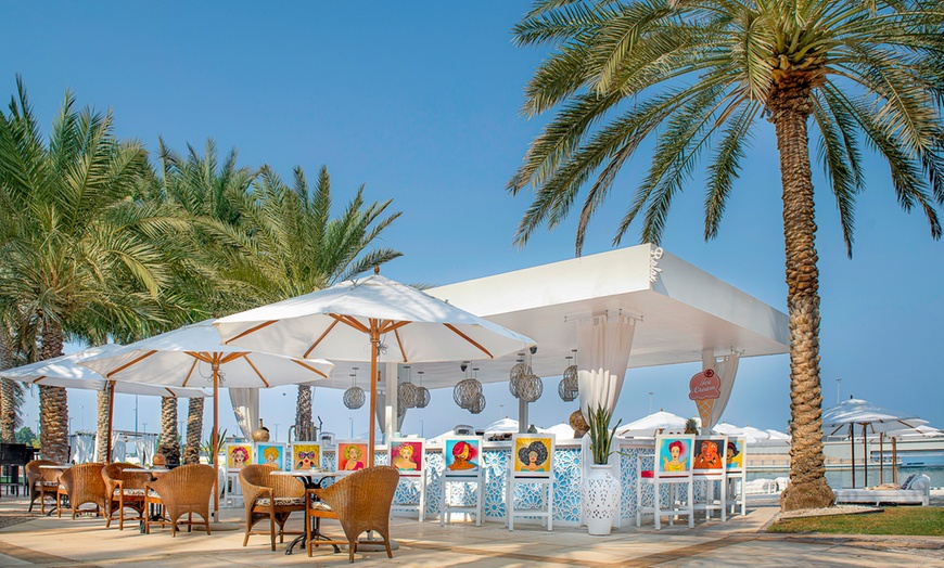 Image 1: Saturday Brunch w/ Beverages, Pool & Beach Access for Child or Adults