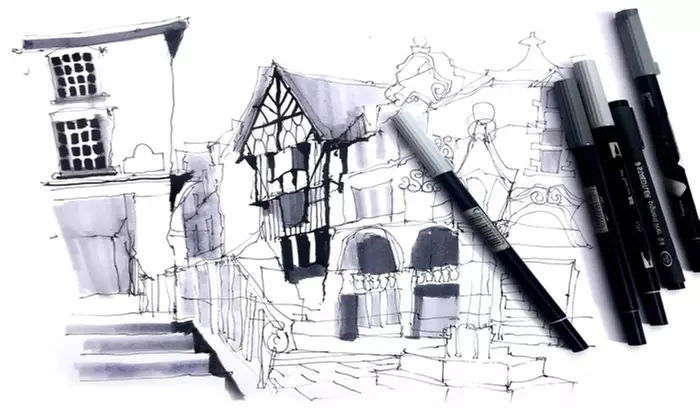 Urban Sketch Online Course from Urban Sketch (Up to 80% Off)  - Second Medium