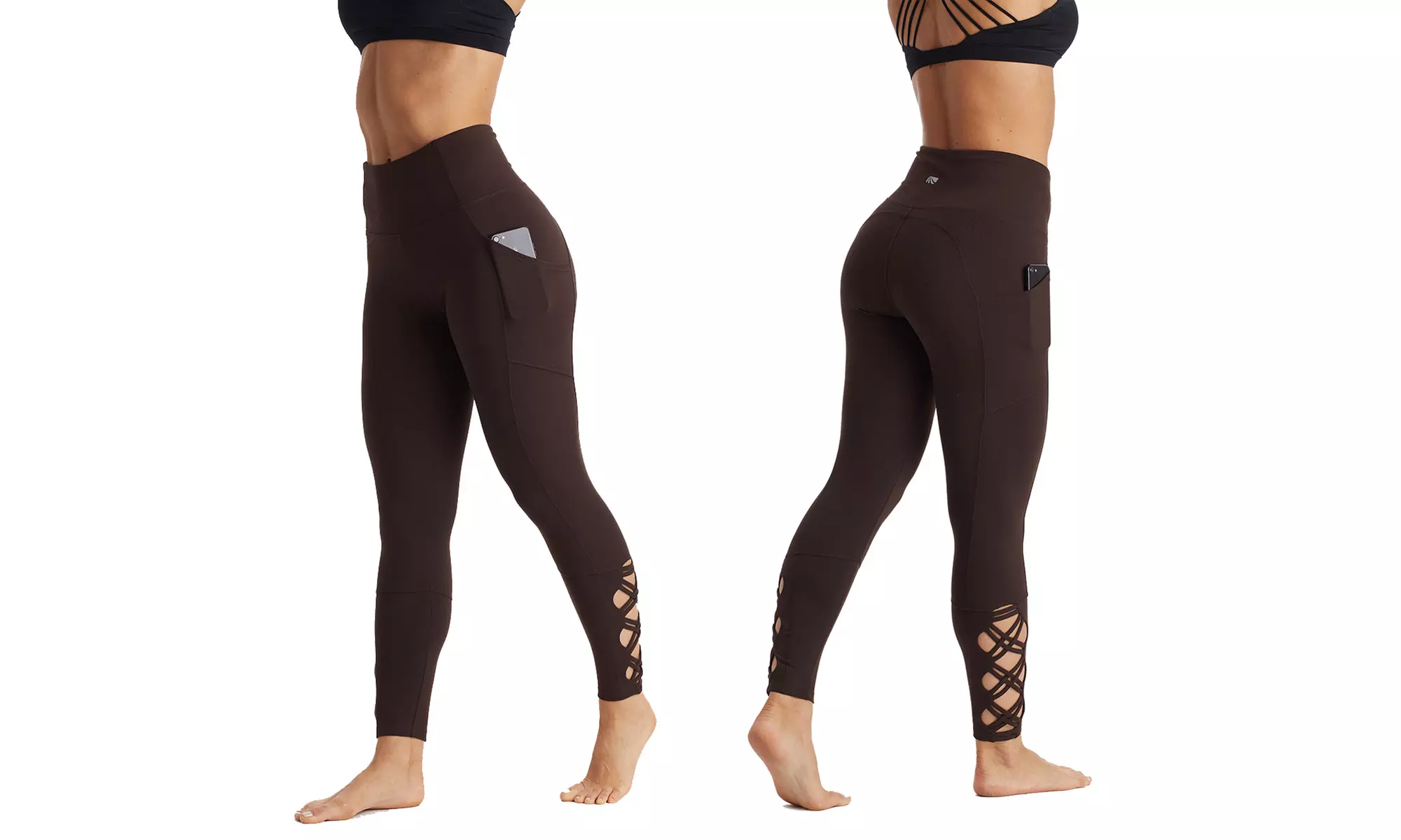 Marika Women's High Rise Tummy Control Leggings with 25'' Pocket. (Size 3X) - Second Medium