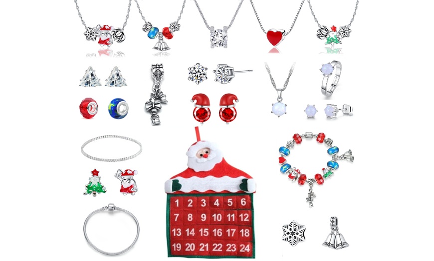 Image 1: Hug Santa Advent Calendar with Optional Jewellery