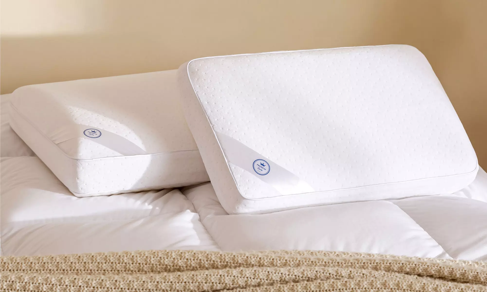 1, 2 of 4 Sampur kussens van traagschuim