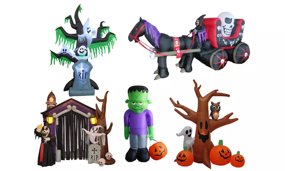 Spooky Halloween Yard Inflatables. Multiple Options Available. - Primary Image