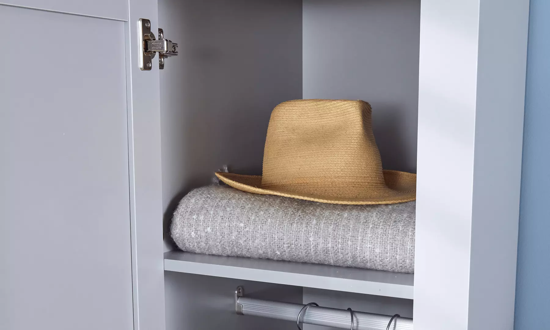 Camden Single Door Bedroom Wardrobe Storage