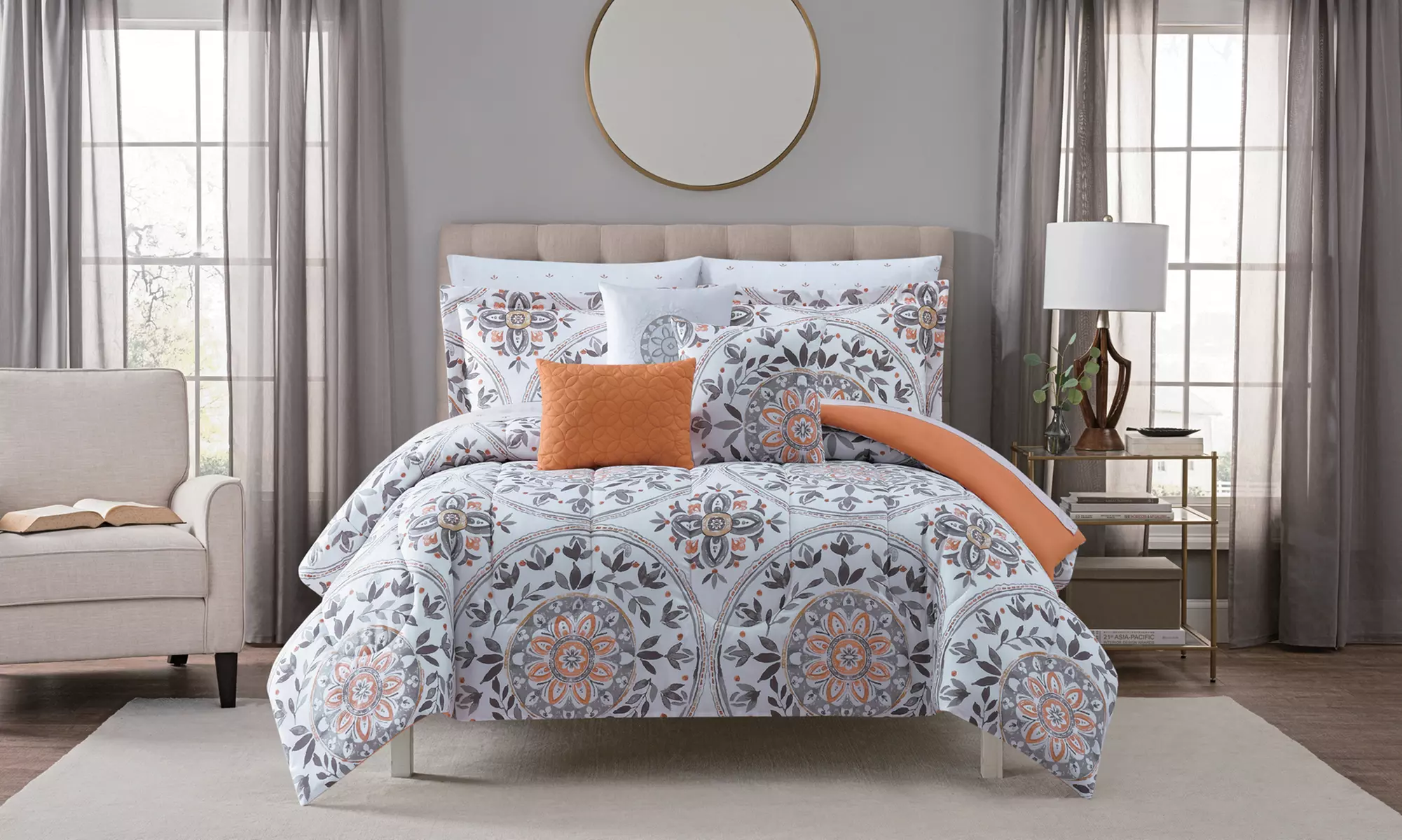 Jessica McClintock Printed Comforter Sets (7- or 10-Piece) - Primary Image