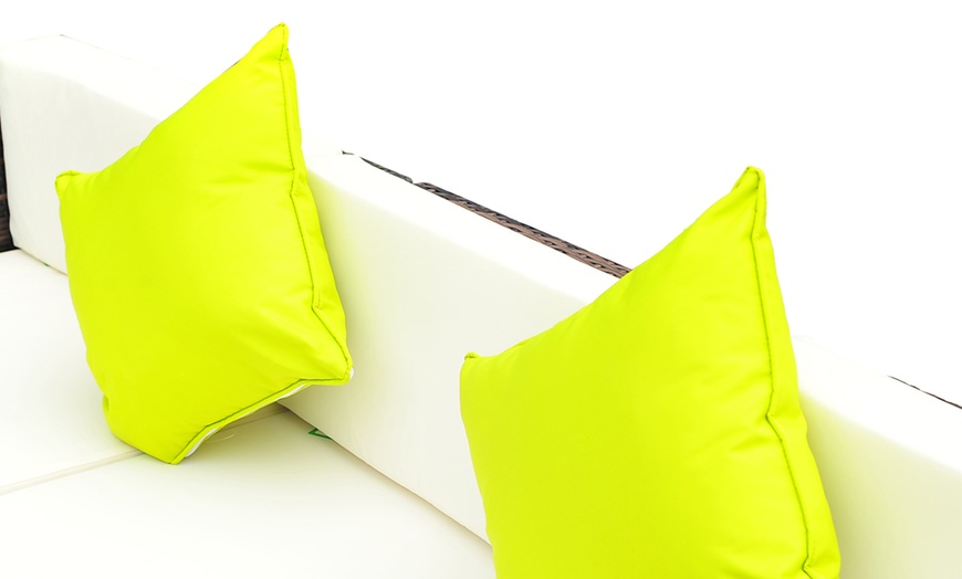 Image 9: Outsunny Rattan Effect Garden Sofa Set