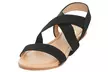 Floopi Women's Summer Criss-Cross Slingback Elastic Strap Flat Sandals - Second Medium