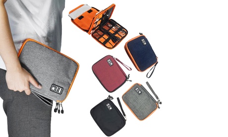 1 o 2 organizer per dispositivi elettronici disponibili in 4 colori