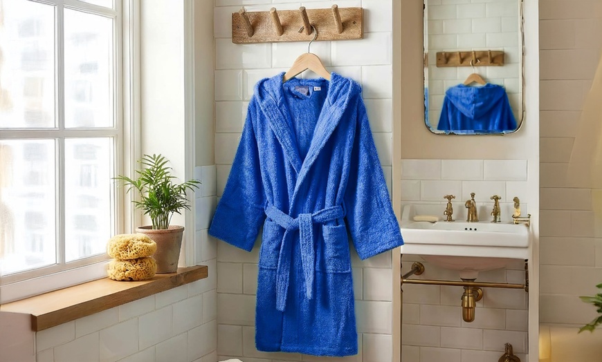 Image 6: Accappatoio bambino in 100% cotone