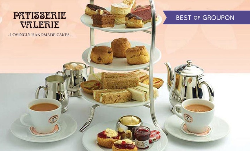 Image 1: FINAL DAY: Patisserie Valerie Afternoon Tea for Two