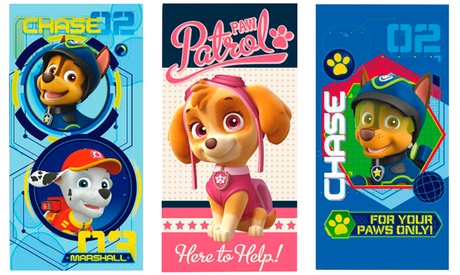 Serviette pour enfant Pat'patrouille ou Pororo