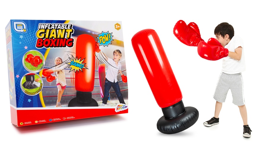 Image 1: Inflatable Boxing Set