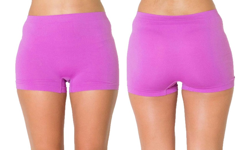 Image 7: One, Three or Six Pairs of Women's High Waist Boxer Shorts