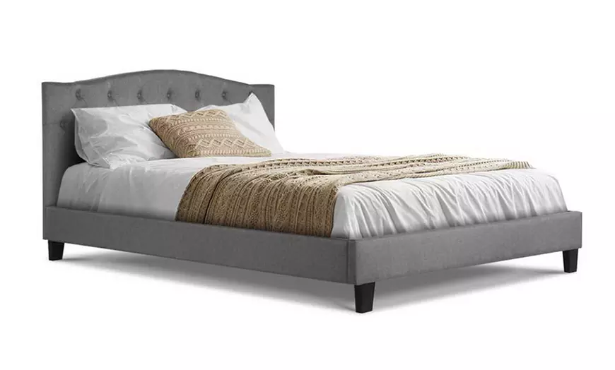 Image 22: Contemporary Plush Bed Frame