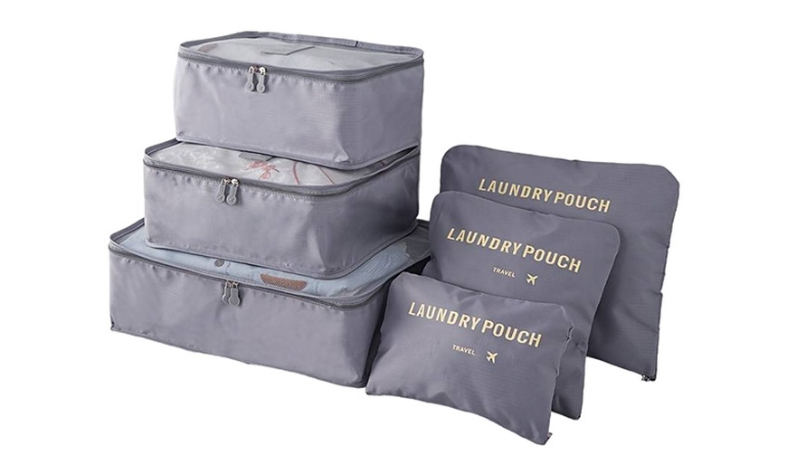 Image 5: 1 ou 2  lots de 6 sacs de rangement pour valise