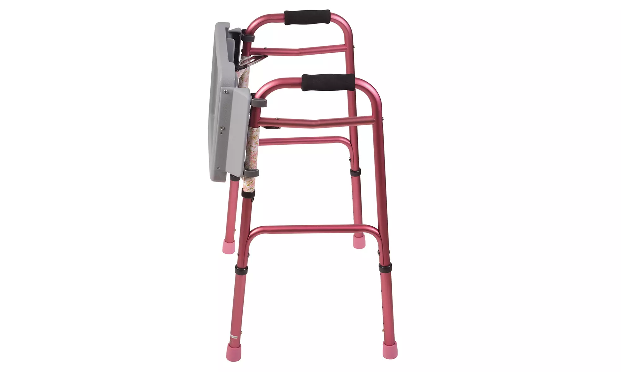 DMI Folding Walker Tray with Cup Holders - Image 4