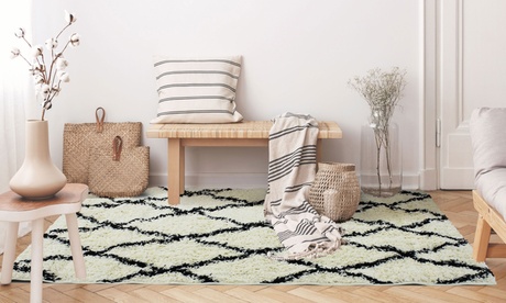 Tapis ethnique inspiration berbère