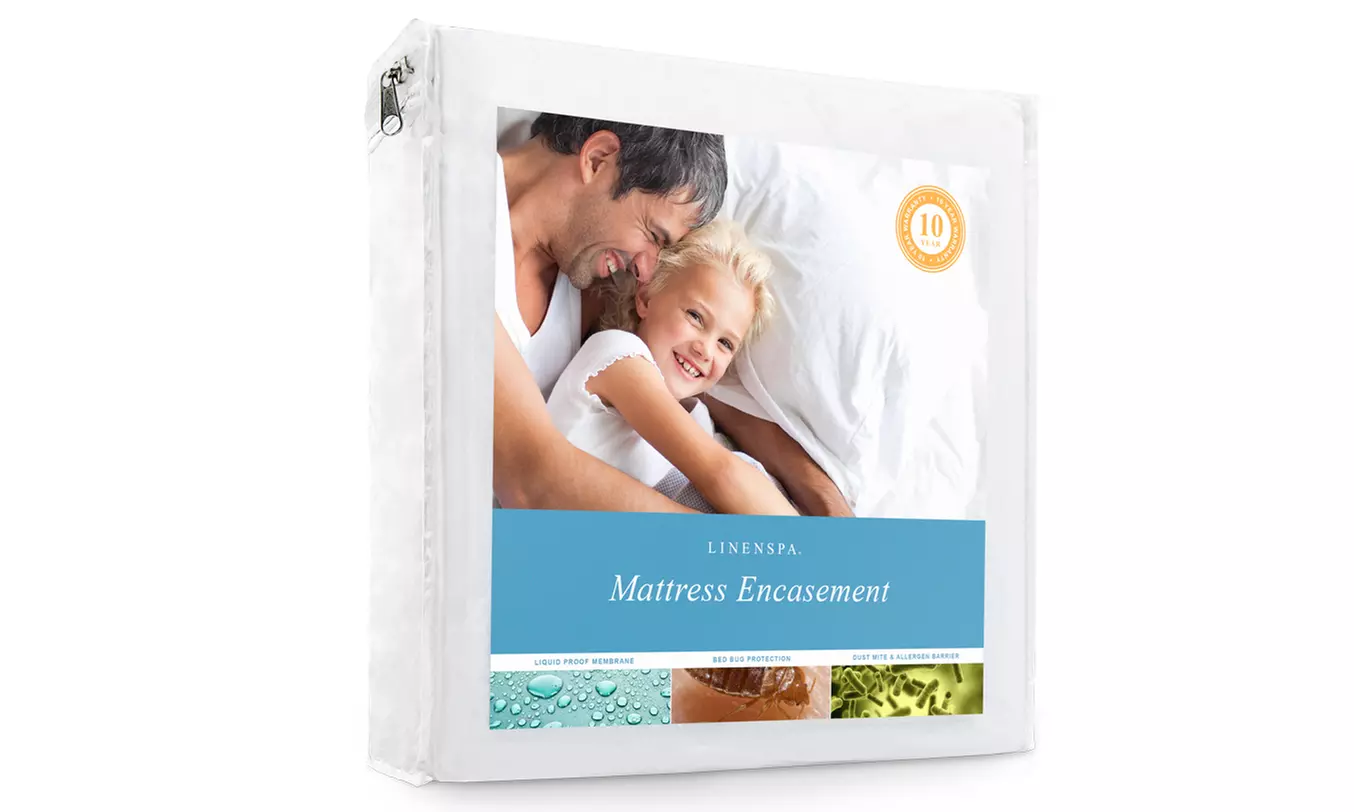 Linenspa Waterproof Zippered Encasement Mattress Protector - Primary Image