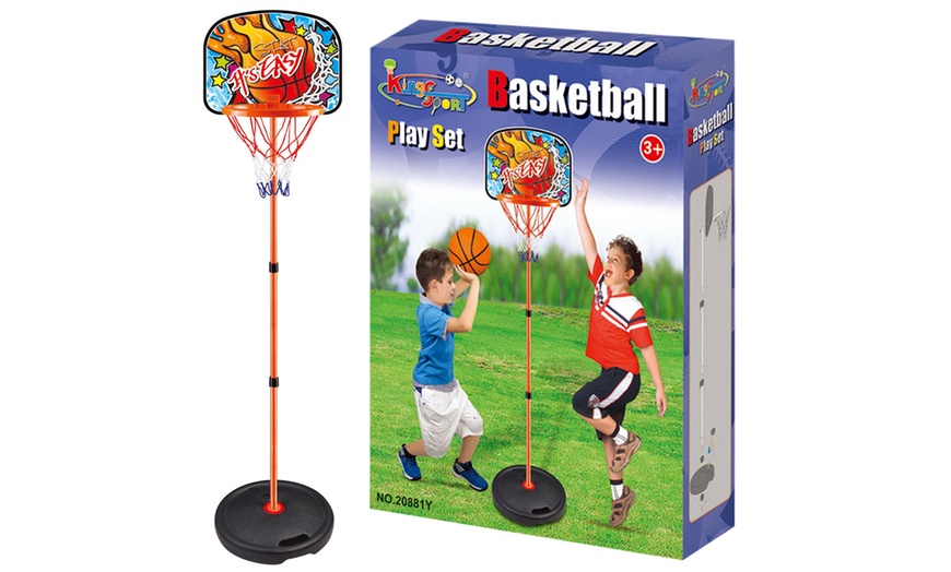 Image 2: Kids' Basketball Set with Ball