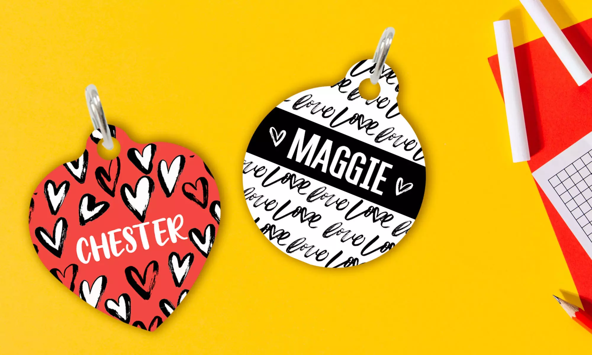 One or Two Personalized Pet Tags from Photobook Canada (Up to 65% Off) - Primary Image
