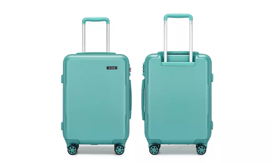 Image 12: One or Three Minimalist Design Hard Shell Luggage Set with TSA Lock 