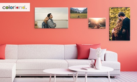 Stampe su tela personalizzabili disponibili in 12 dimensioni offerte da Colorland (sconto fino a 83%)