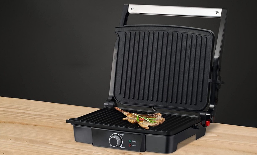 Image 4: HomCom Panini Toaster Machine