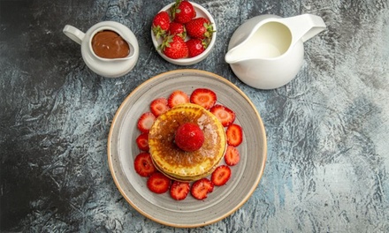 For 1: Choice Of Pancake Stack or Waffle with a Hot/Cold Drink - Taste the Experience