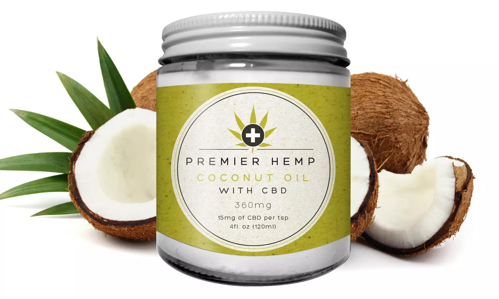 Premier Hemp Full Spectrum CBD-Infused Coconut Oil (4 Fl. Oz.) - Primary Image
