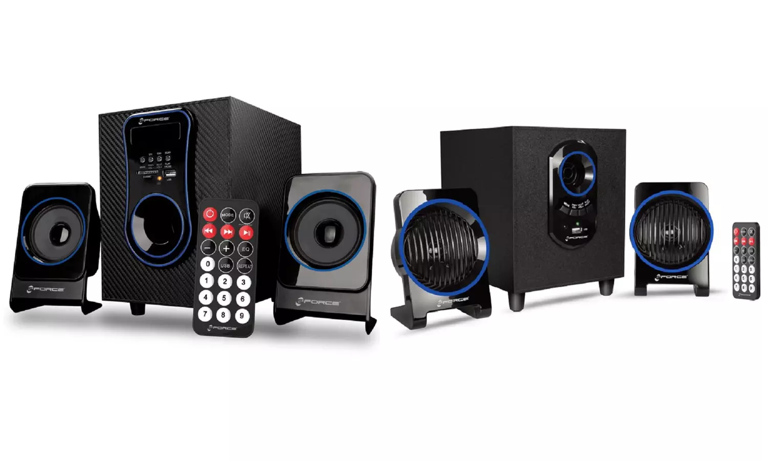 GForce 2.1-Channel Multimedia Bluetooth Speakers - Primary Image