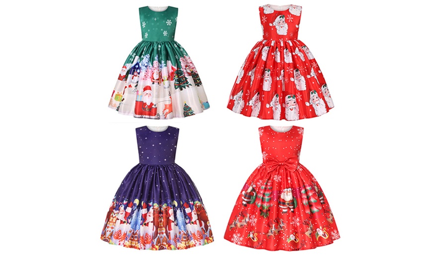 Image 3: Kids' Christmas Princess Dress