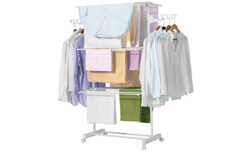 Image 2: Foldable Laundry Rack