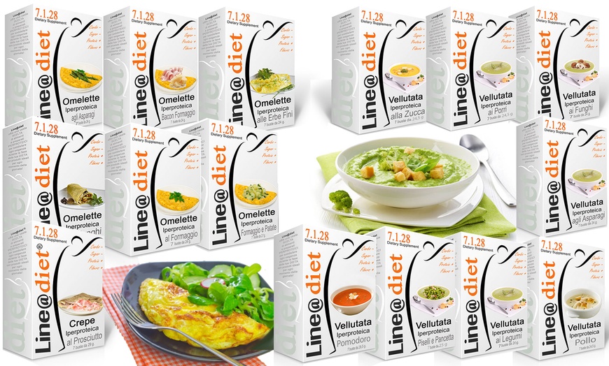 Image 1: Line@diet Keto Cremesuppen und Omeletts (bis zu 99,07€/1kg)