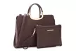 DS COLLECTION Grace Fashion Briefcase Satchel with Matching Pouch - Second Medium
