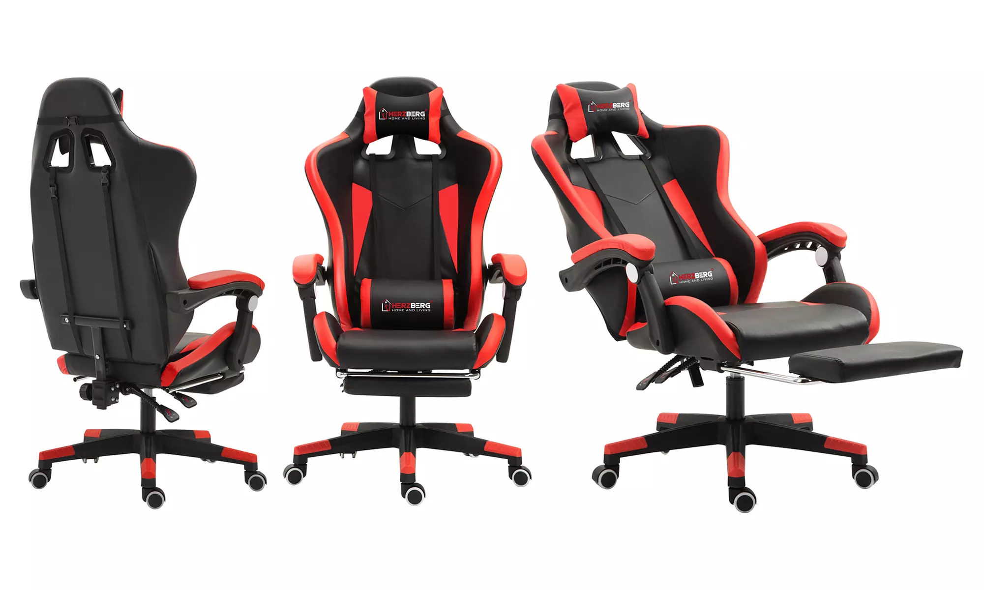 Chaise de bureau et gaming, modèle "HG8080" de Herzberg, coloris au choix, livraison gratuite - Image 5