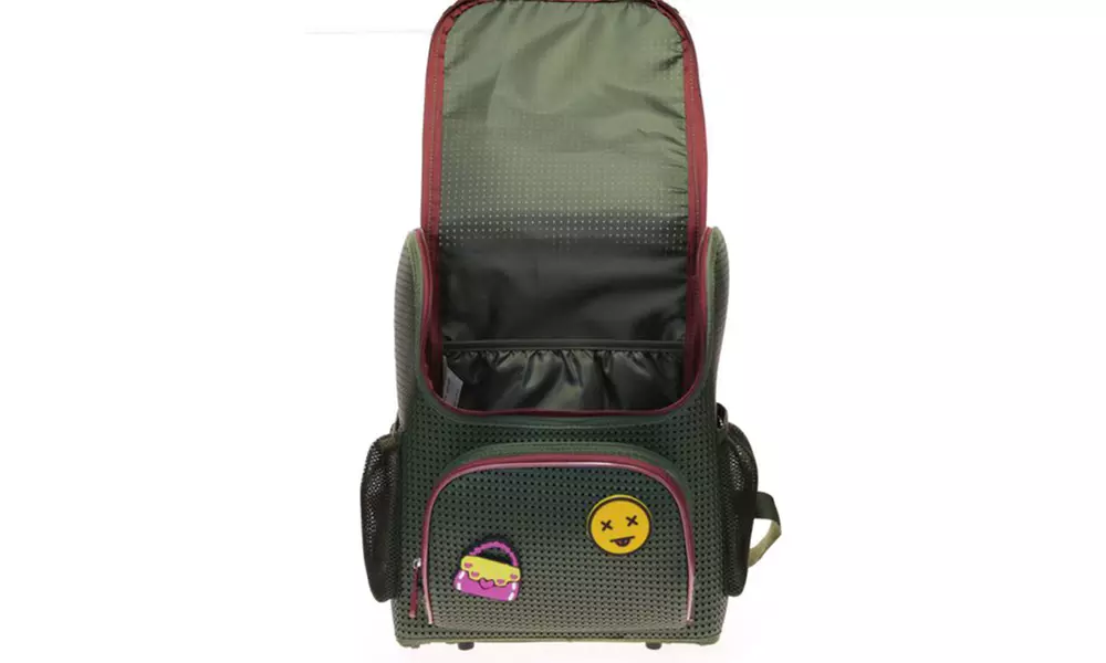 LeSac Lightweight School Backpack with Add-on Emoji Patches (4-Pack) - Second Medium