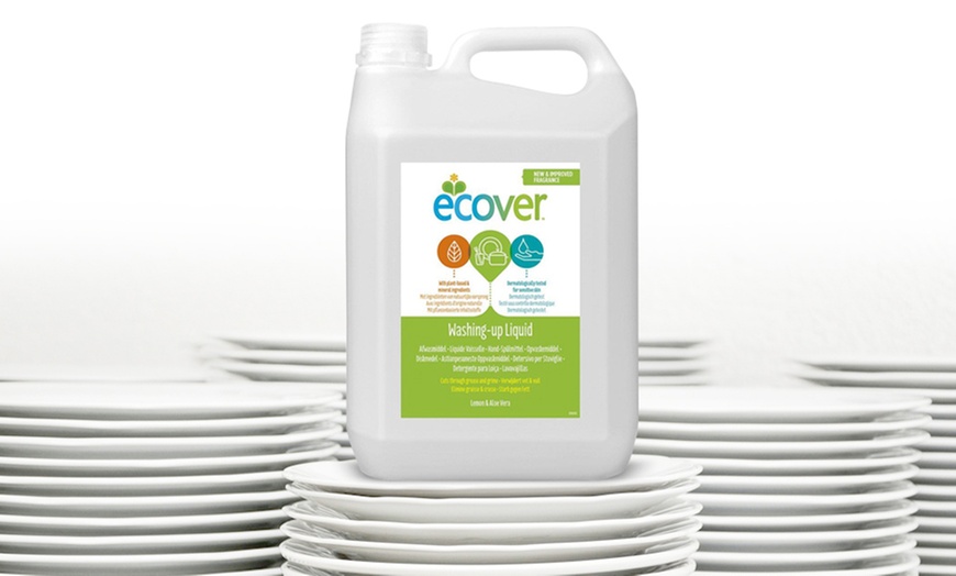 Image 1: Ecover 5L Lemon-Aloe Washing Up Liquid
