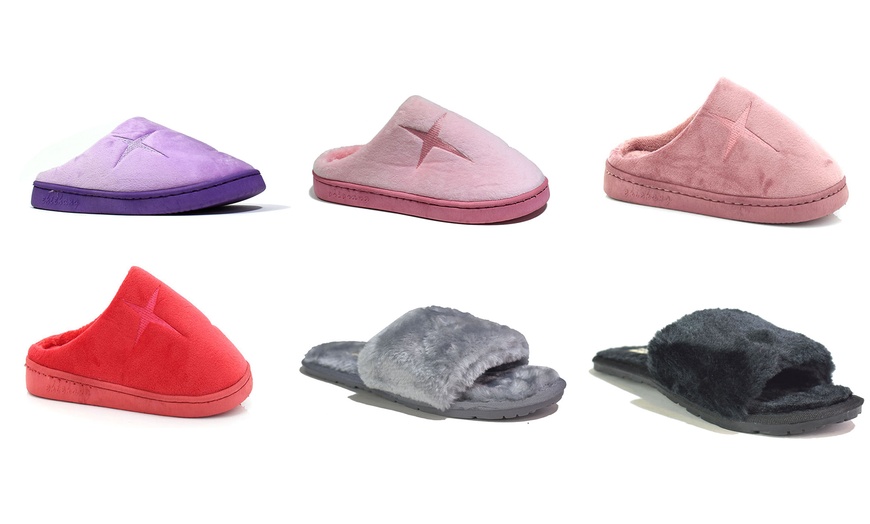 Image 1: Women's Fluffy Slippers