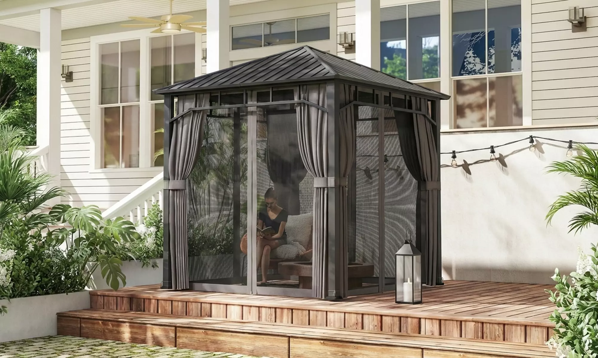 Outsunny 2.5 x 2.5 m Hardtop Gazebo