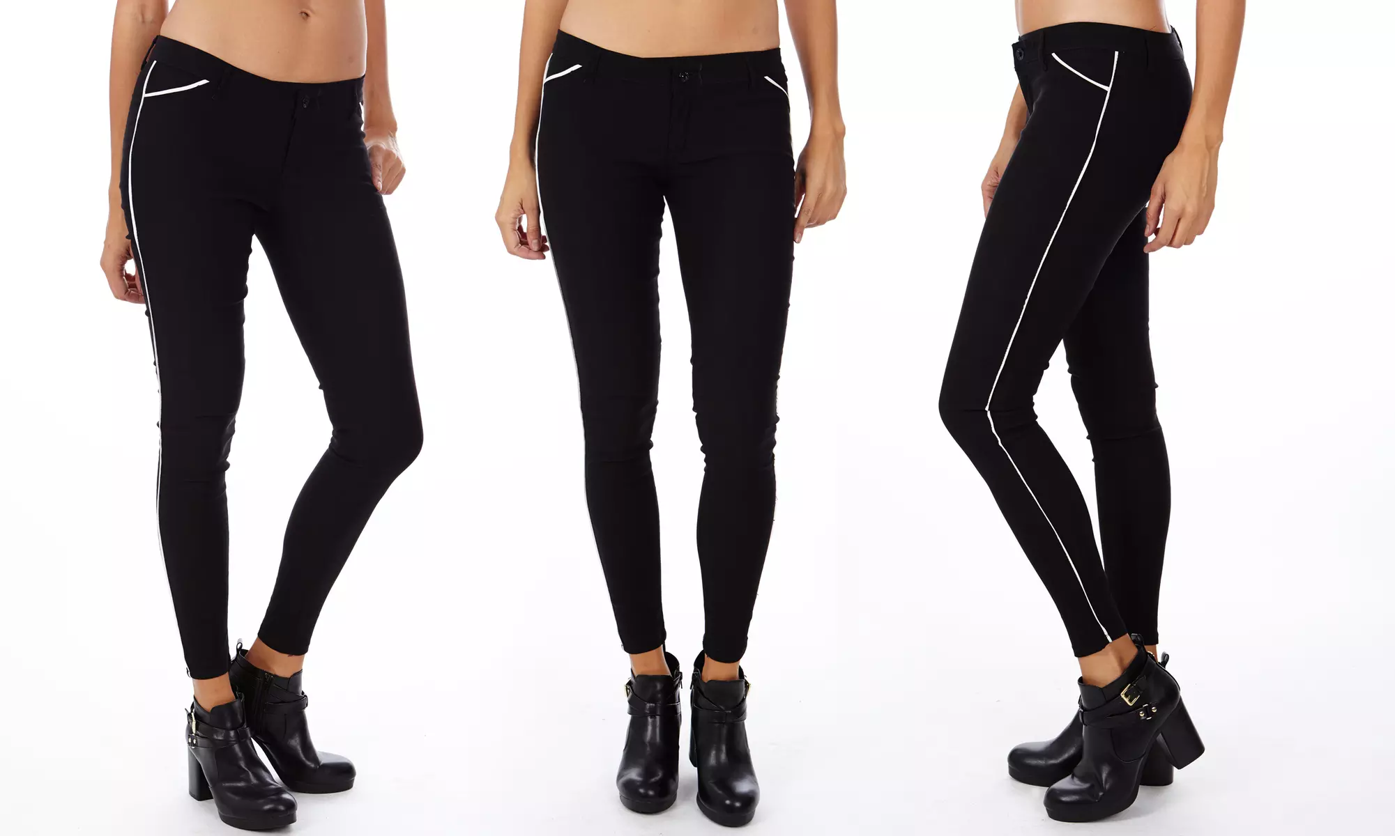 Skinny-Fit Women's Tuxedo Pants - Second Medium