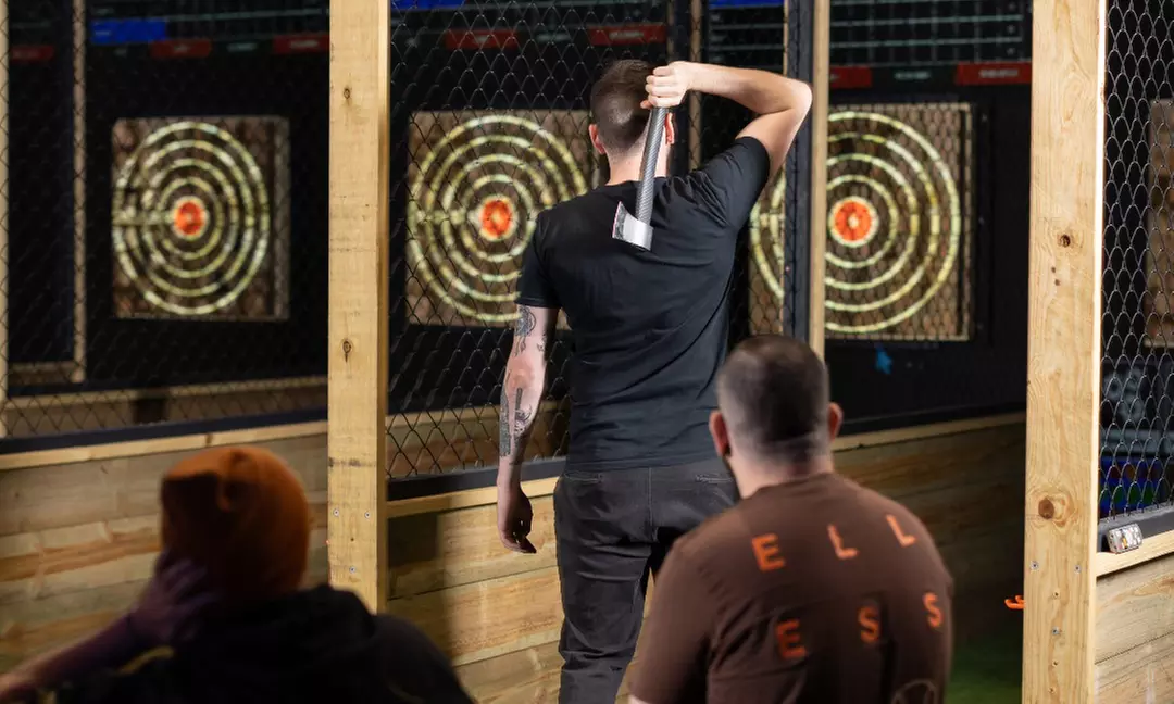 60-Minute Axe Throwing Session with Digital Interactive Board for 2-10